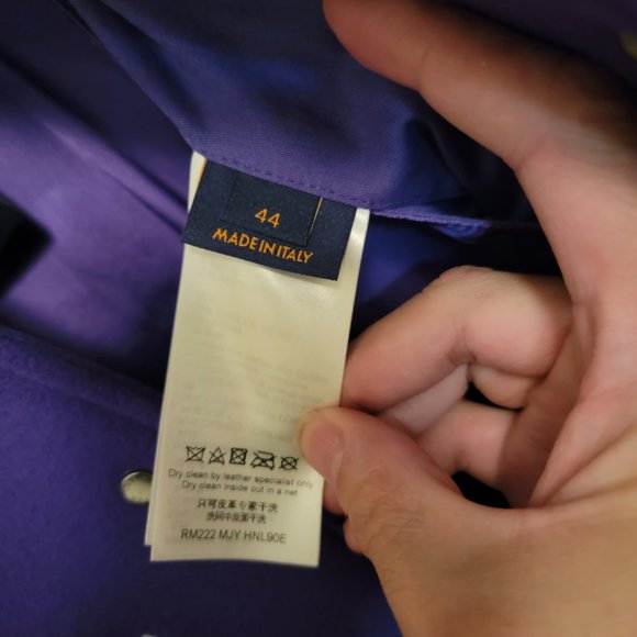 LOUIS VUITTON X Virgil Abloh FROG PURPLE VARSITY JACKET - Picture 7 of 10